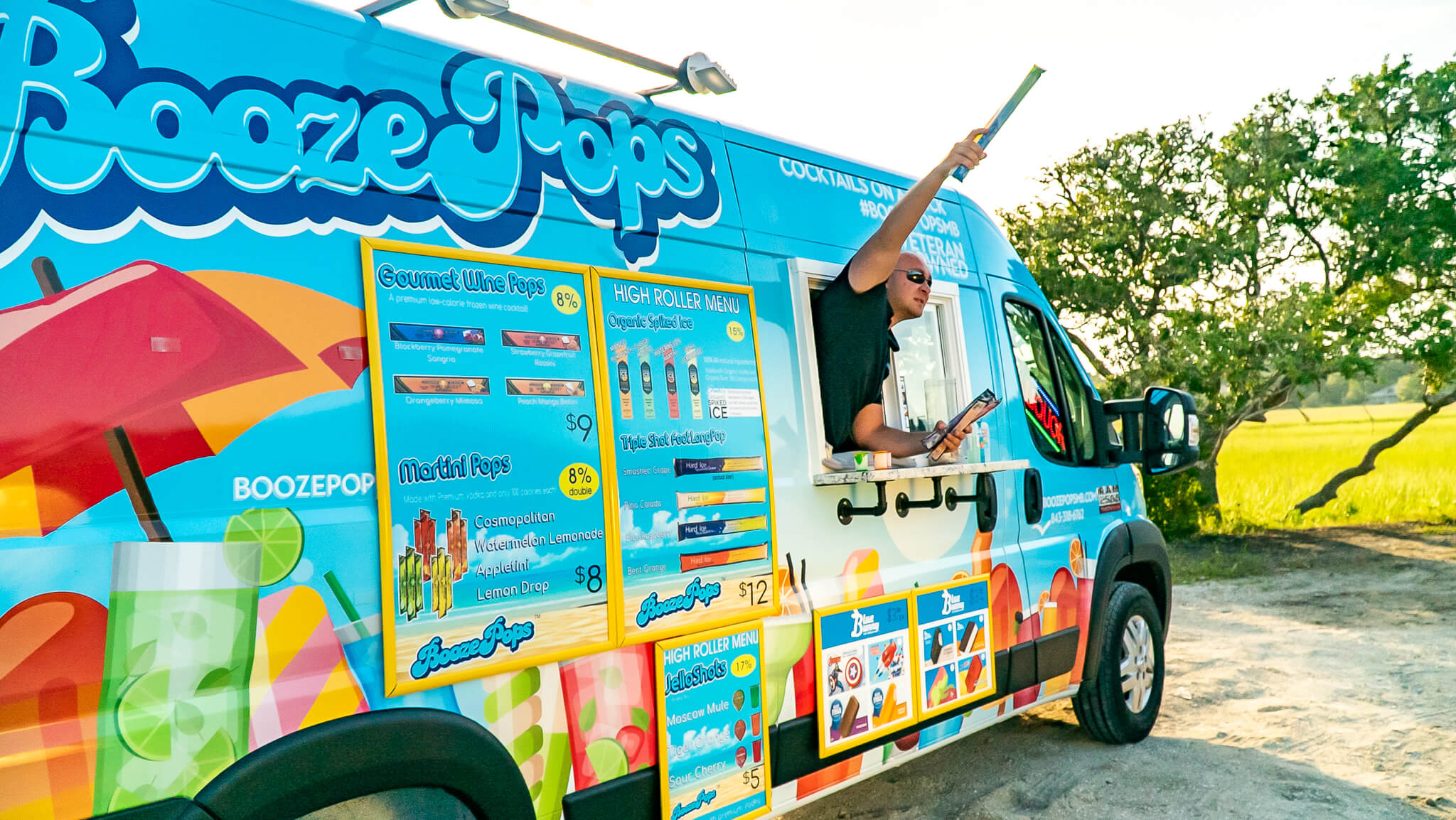 BoozePops Menu | Popsicle Menu | Ice Cream Truck Near Me